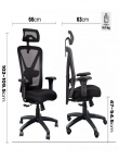 SILLA GERENCIAL BASE NYLON ERGONOMICA TECNOPLUS